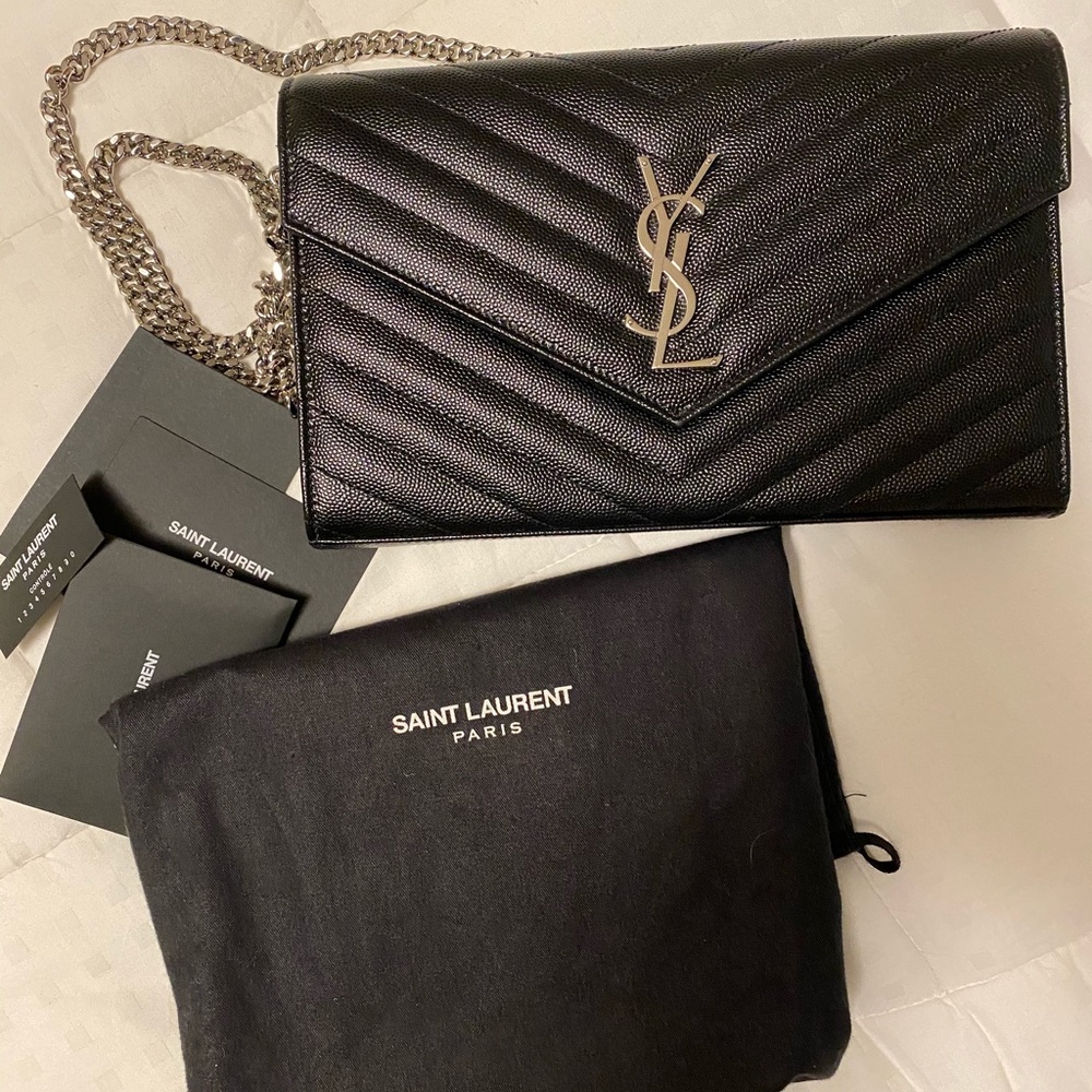 YSL Yves Saint Laurent Large Wallet on Chain